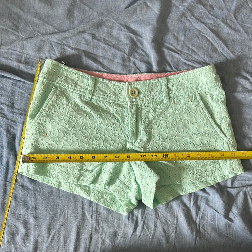 Lilly Pulitzer Mint light Green eyelet Lace Women's Shorts